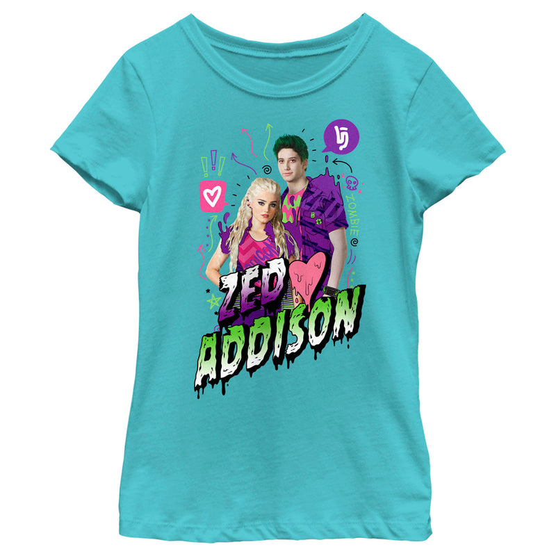 Girl's Z-O-M-B-I-E-S Zed and Addison T-Shirt