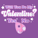 Girl's Ouija Will You Be My Valentine? Yes or No? T-Shirt