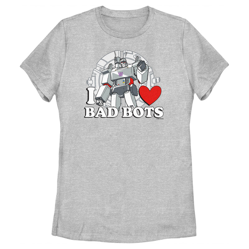 Women's Transformers Megatron I Love Bad Bots T-Shirt