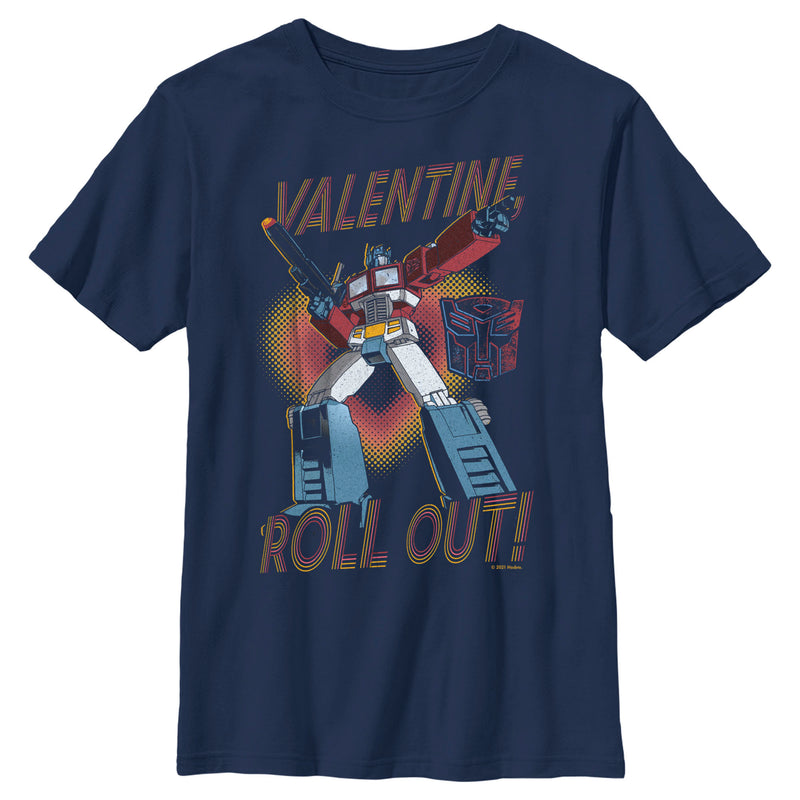 Boy's Transformers Optimus Prime Valentine Roll Out! T-Shirt