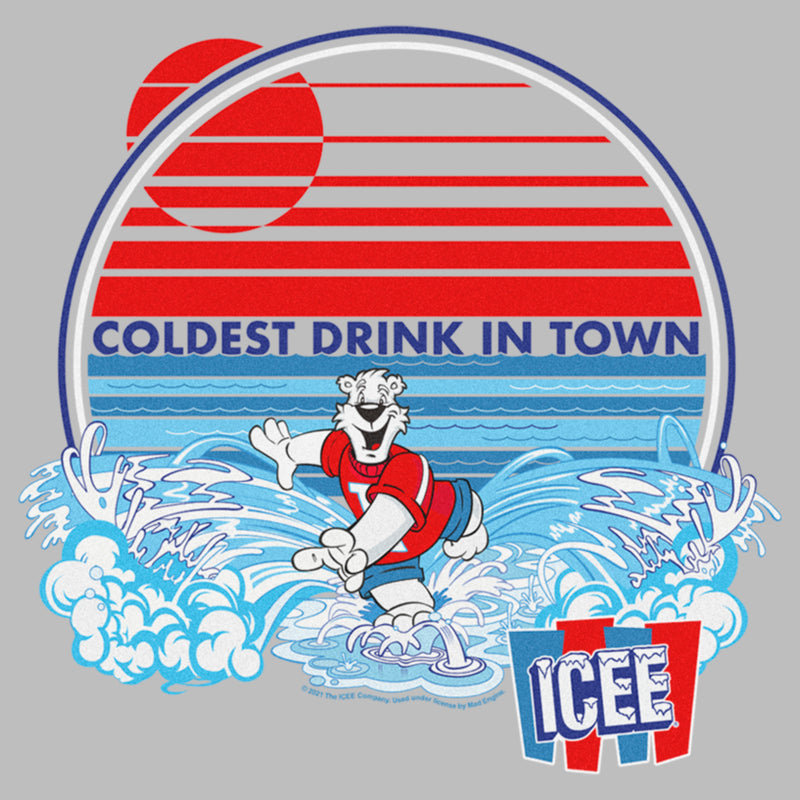 Men's ICEE Coldest Drink in Town Surfing Bear T-Shirt