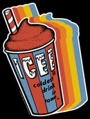 Men's ICEE Coldest Drink in Town Retro Rainbow T-Shirt