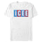 Men's ICEE Classic Red and Blue Logo T-Shirt