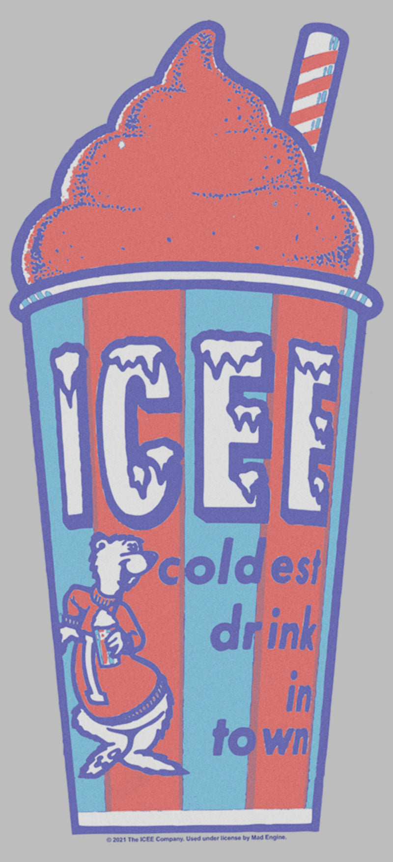 Men's ICEE Coldest Drink in Town Retro T-Shirt