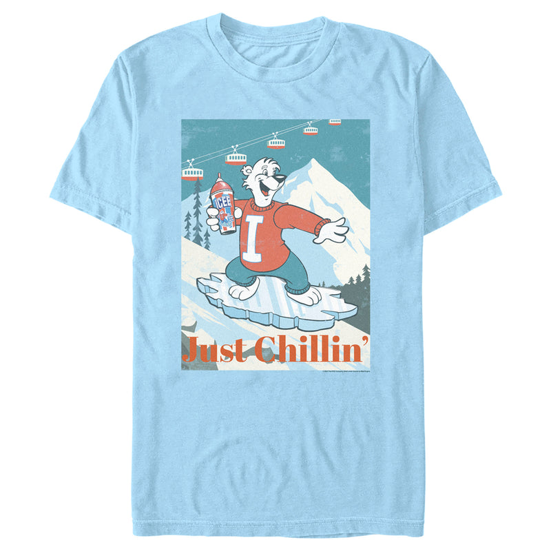 Men's ICEE Bear Just Chillin' while Iceboarding T-Shirt