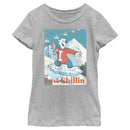 Girl's ICEE Bear Just Chillin' while Iceboarding T-Shirt