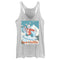 Women's ICEE Bear Just Chillin' while Iceboarding Racerback Tank Top