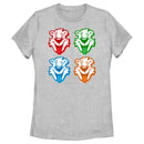 Women's ICEE Bear Colorful Faces T-Shirt