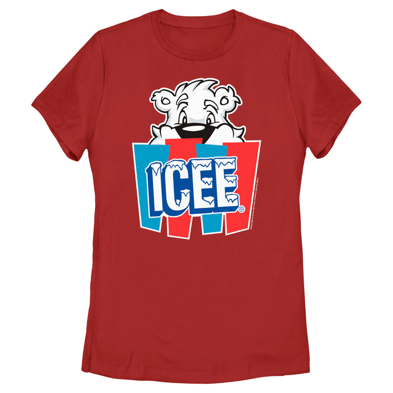 Women's ICEE Peekaboo Bear Logo T-Shirt