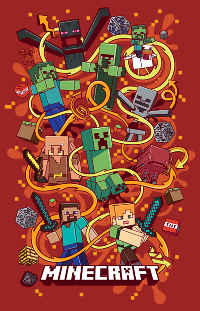 Women's Minecraft Group Shot T-Shirt