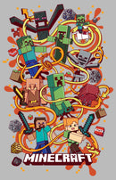 Junior's Minecraft Group Shot T-Shirt