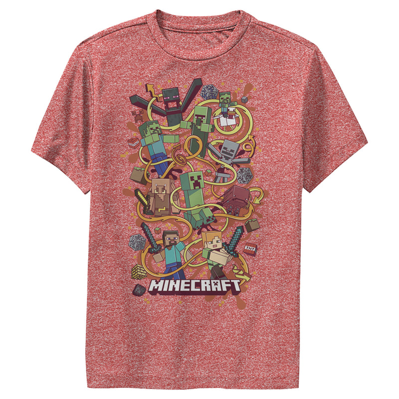 Boy's Minecraft Group Shot Performance Tee