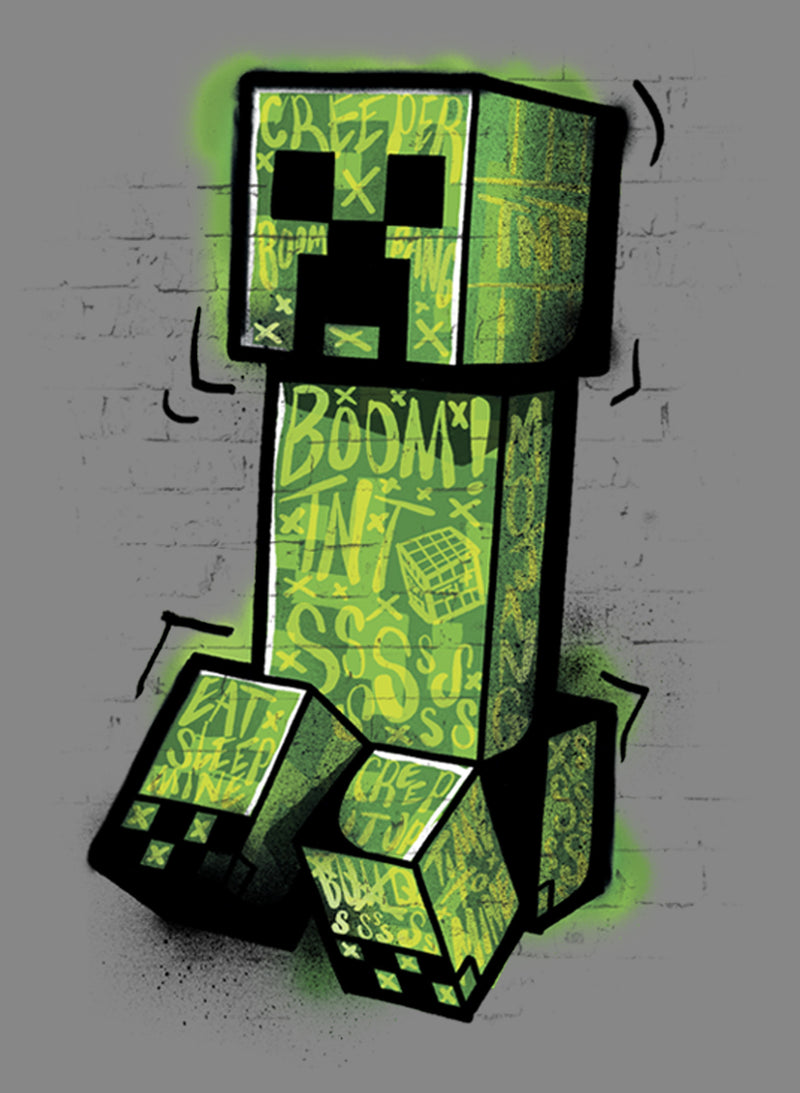 Boy's Minecraft Graffiti Creeper Performance Tee