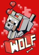 Girl's Minecraft Wolf T-Shirt