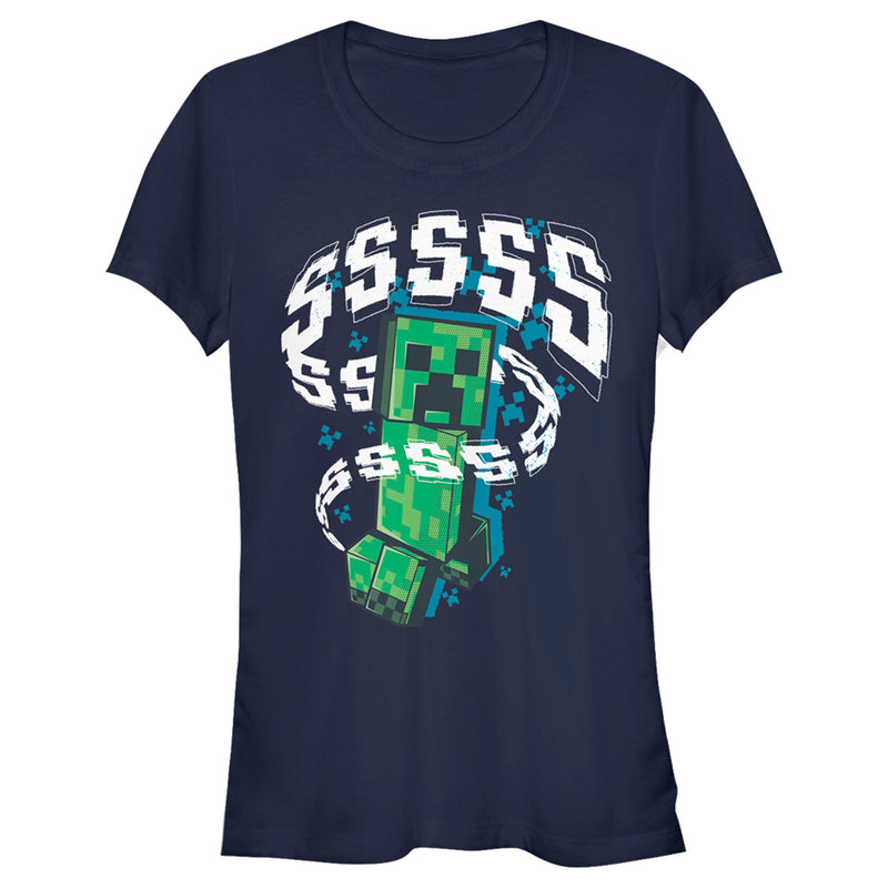 Junior's Minecraft SSSS Creeper T-Shirt