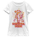 Girl's Minecraft Survival Mode Sketch T-Shirt