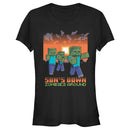 Junior's Minecraft Sun's Down Zombies Around T-Shirt