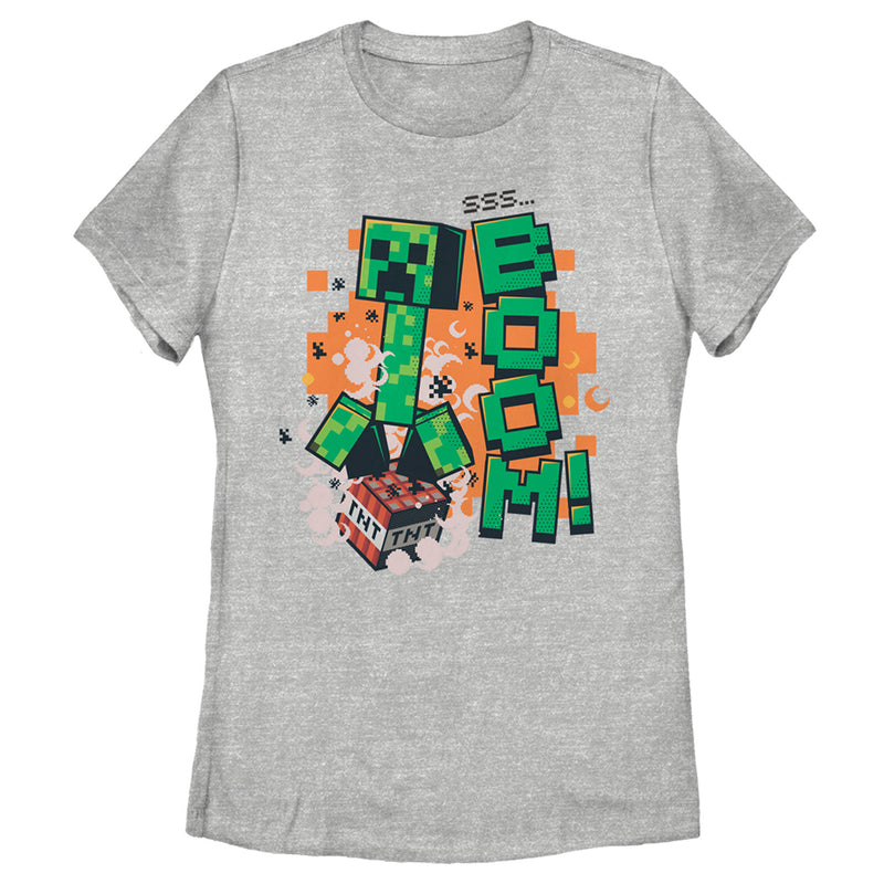 Women's Minecraft Creeper Boom T-Shirt