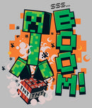 Girl's Minecraft Creeper Boom T-Shirt