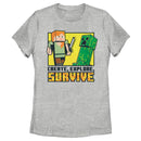 Women's Minecraft Create Explore Survive T-Shirt