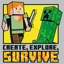 Women's Minecraft Create Explore Survive T-Shirt