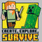 Women's Minecraft Create Explore Survive T-Shirt