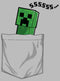 Junior's Minecraft Faux Pocket Creeper T-Shirt