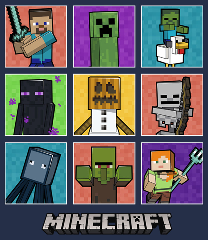 Men's Minecraft Character Boxes T-Shirt