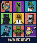 Boy's Minecraft Character Boxes T-Shirt