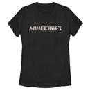 Women's Minecraft Classic Logo Black T-Shirt