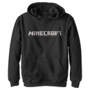 Boy's Minecraft Classic Logo Black Pull Over Hoodie