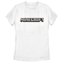 Women's Minecraft Classic Logo White T-Shirt