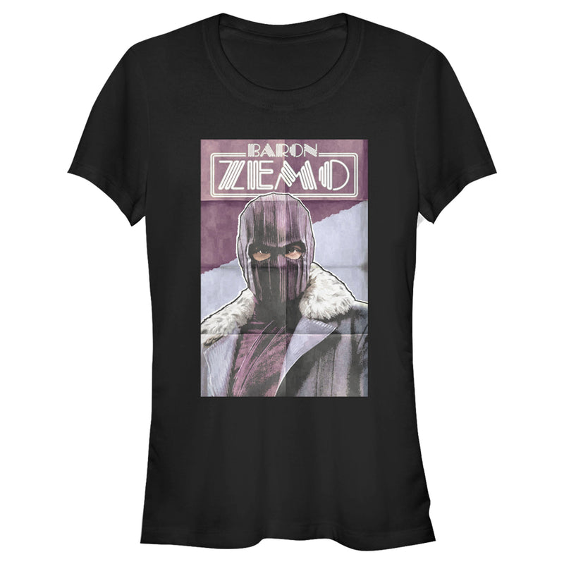 Junior's Marvel The Falcon and the Winter Soldier Baron Zemo Portrait T-Shirt