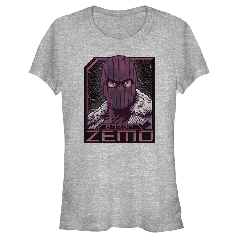 Junior's Marvel The Falcon and the Winter Soldier Baron Zemo Badge T-Shirt
