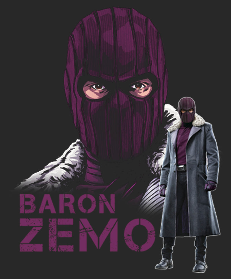Women's Marvel The Falcon and the Winter Soldier Mask of Baron Zemo T-Shirt
