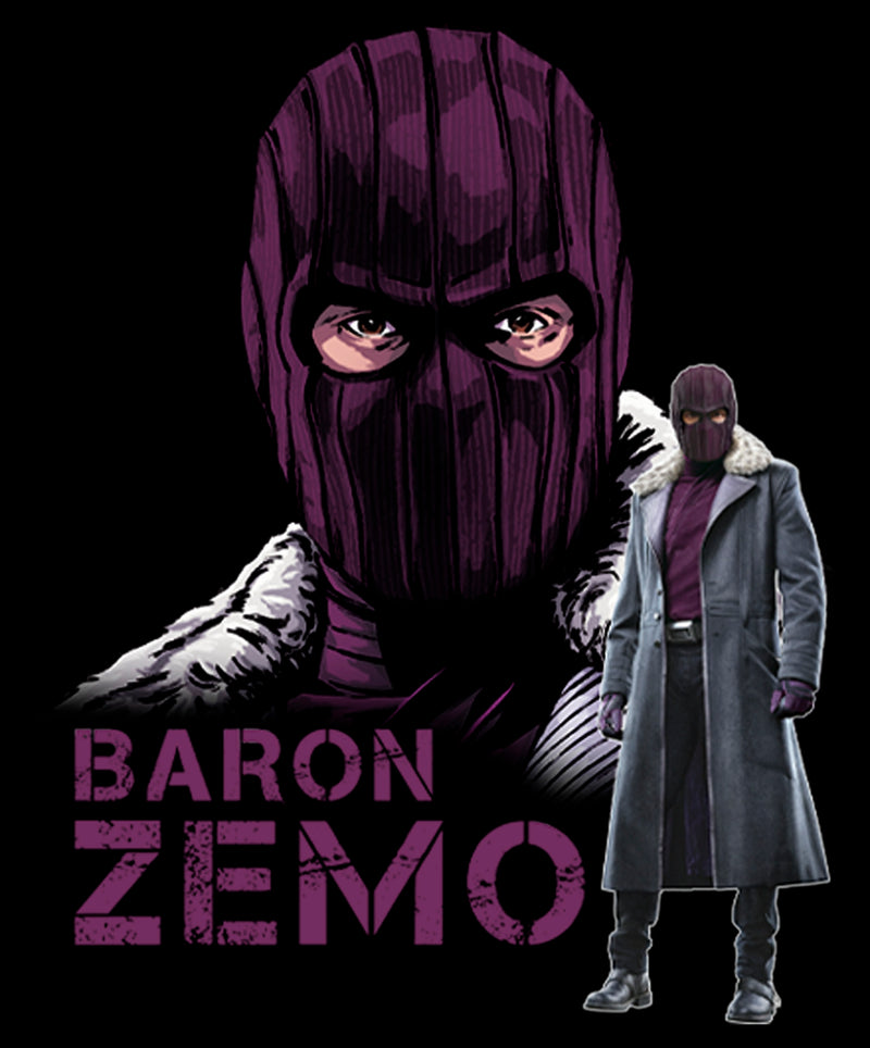 Junior's Marvel The Falcon and the Winter Soldier Mask of Baron Zemo T-Shirt