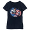 Girl's Marvel The Falcon and the Winter Soldier Captain America Paint T-Shirt