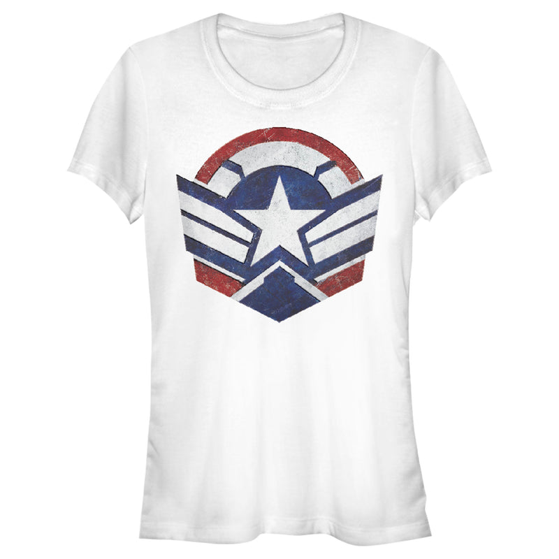 Junior's Marvel The Falcon and the Winter Soldier Captain America New Shield T-Shirt