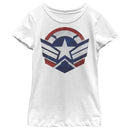 Girl's Marvel The Falcon and the Winter Soldier Captain America New Shield T-Shirt