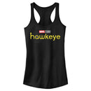 Junior's Marvel Hawkeye Logo Racerback Tank Top