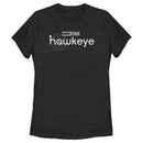 Women's Marvel Hawkeye Black Logo T-Shirt