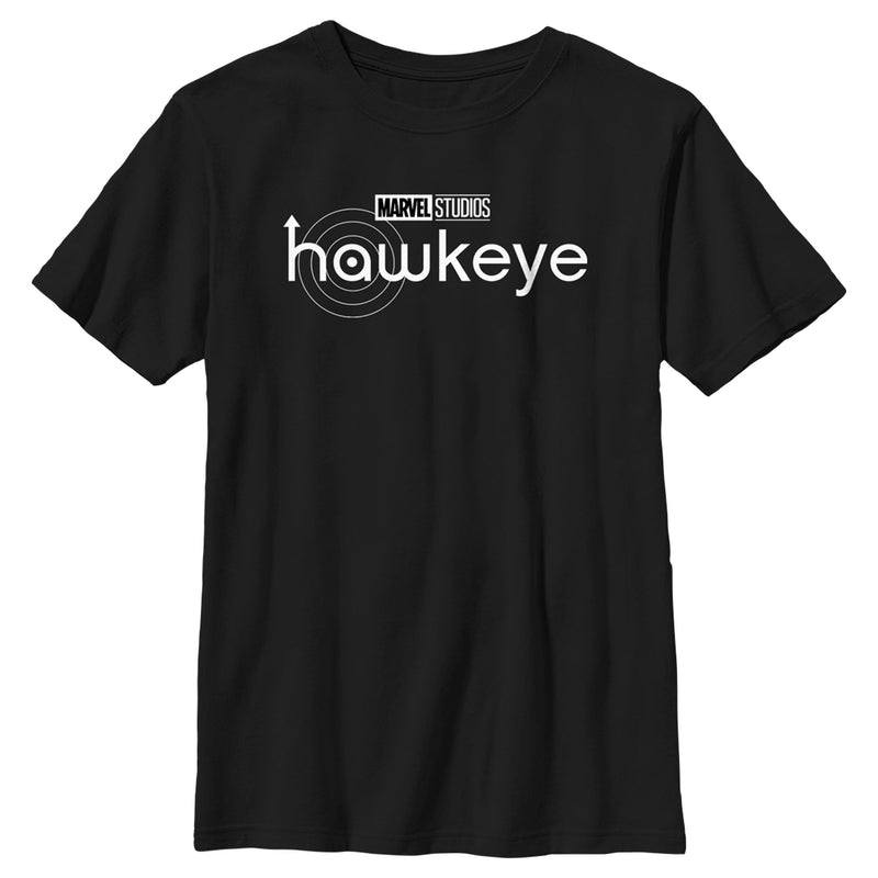 Boy's Marvel Hawkeye Black Logo T-Shirt