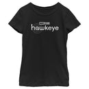 Girl's Marvel Hawkeye Black Logo T-Shirt