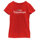Girl's Marvel Hawkeye Black Logo T-Shirt