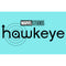 Junior's Marvel Hawkeye Black and White Logo Racerback Tank Top