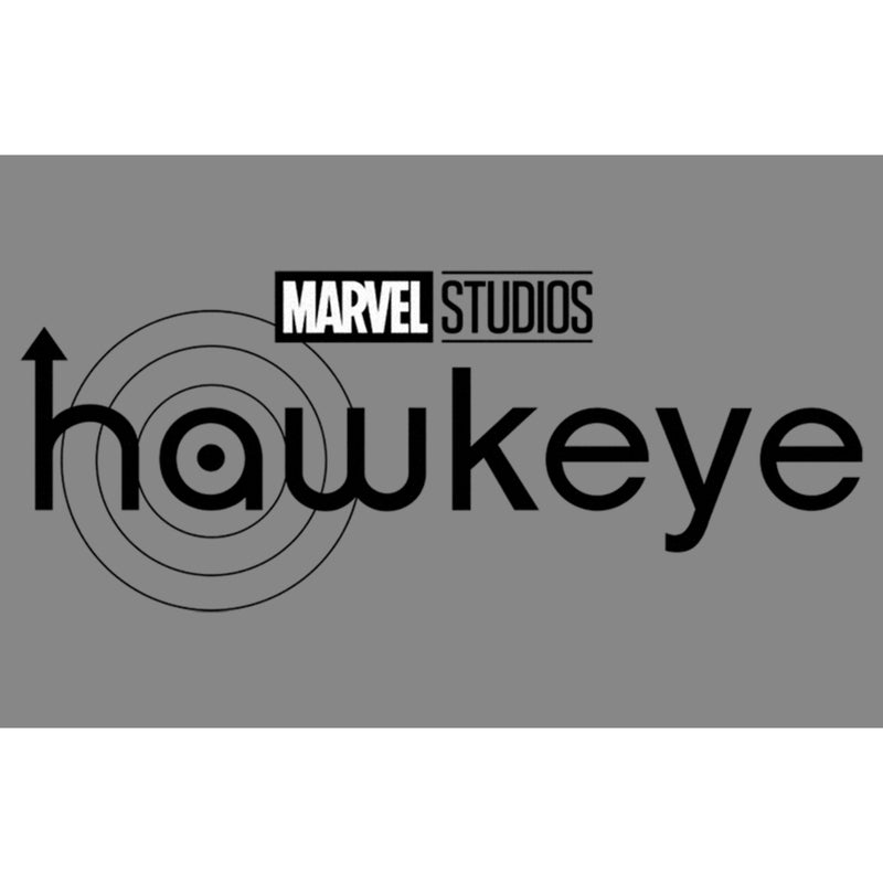 Boy's Marvel Hawkeye Black and White Logo Performance Tee