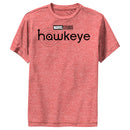 Boy's Marvel Hawkeye Black and White Logo Performance Tee