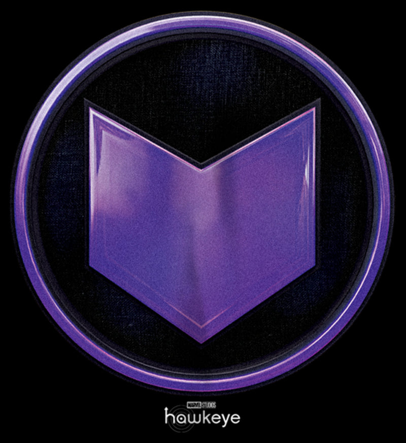 Boy's Marvel Hawkeye Purple Arrow Icon Pull Over Hoodie