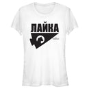 Junior's Marvel Hawkeye Russian Hawkeye Logo T-Shirt