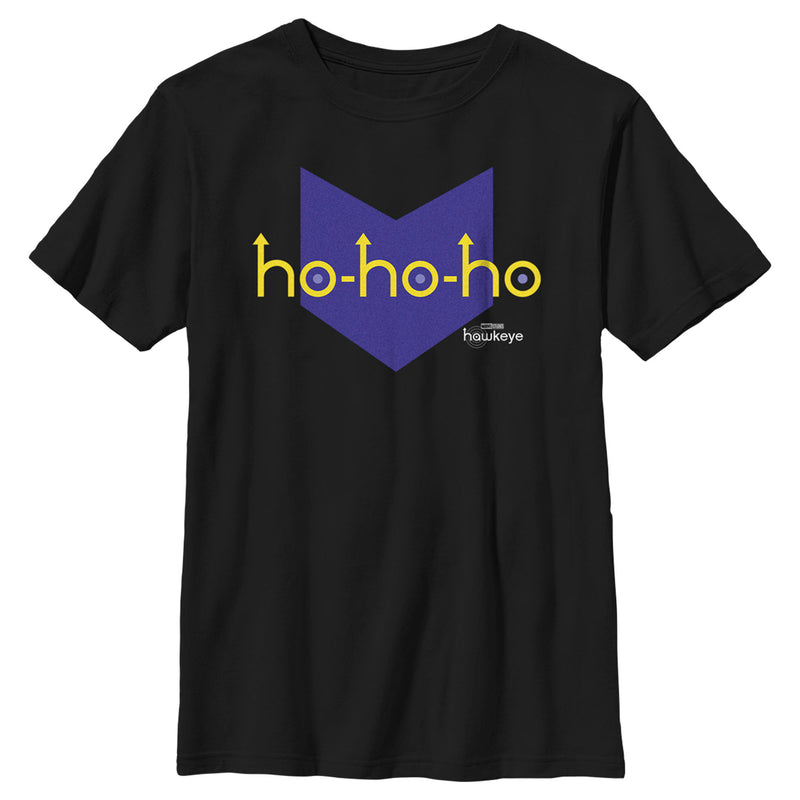 Boy's Marvel Hawkeye HoHo-Arrow Icon T-Shirt